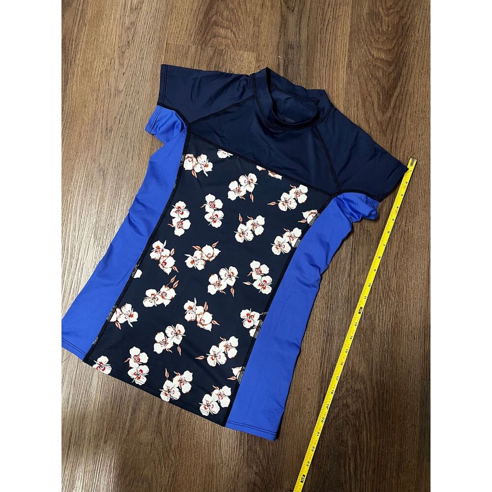 Patagonia Women's Short Sleeve Rashguard Floral Swim Shirt Size S